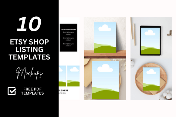 10 Etsy Digital Shop Templates +Link: A Designer’s Toolkit for Visual Consistency