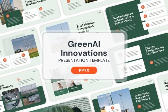 GreenAI Innovations - PPT Templates for Modern Business