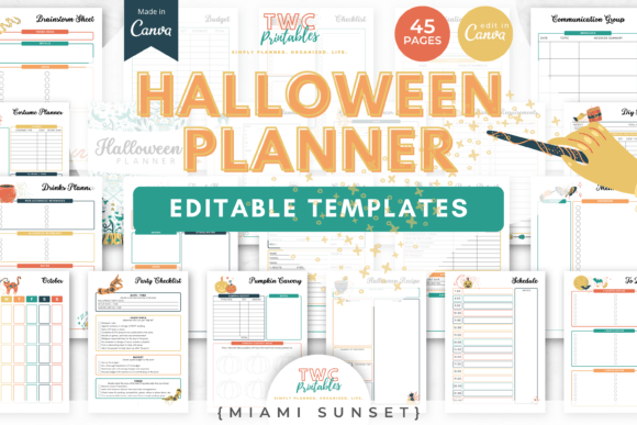 Halloween Planner Canva Templates: The Ultimate Party Planning Kit