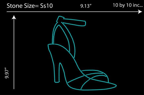 Heels Rhinestone Design Templates: Glamour for Your Projects
