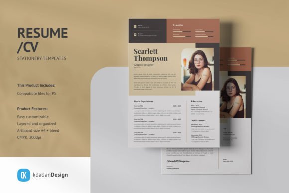 Streamline Your Job Hunt with Resume CV PSD Design Templates Vol 200