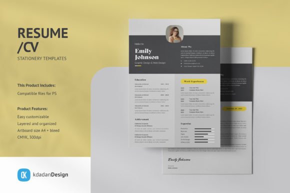 Streamline Your Job Hunt with Resume/CV PSD Design Templates Vol 10.2