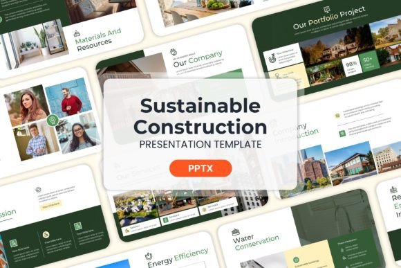 Sustainable Construction - PPT Templates: A Blueprint for Impact