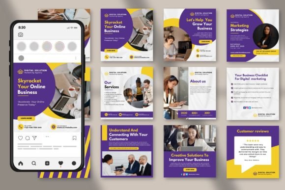 Transform Your Instagram Feed: Canva Templates for Digital Marketers